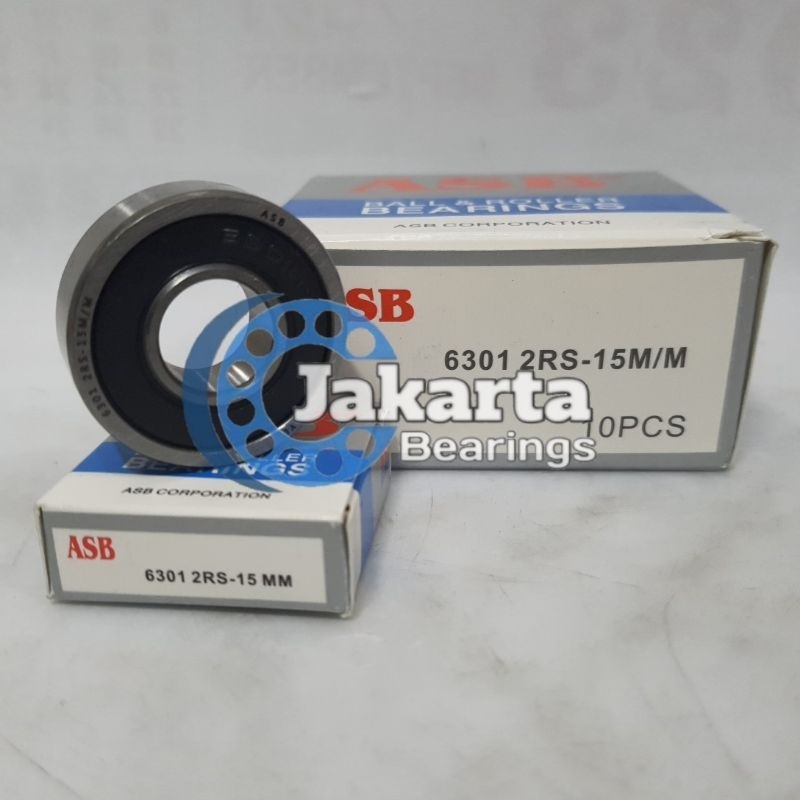 Jual Bearing / Laker / Laher Roda 6301 2RS 15 mm / 15mm ASB | Shopee ...