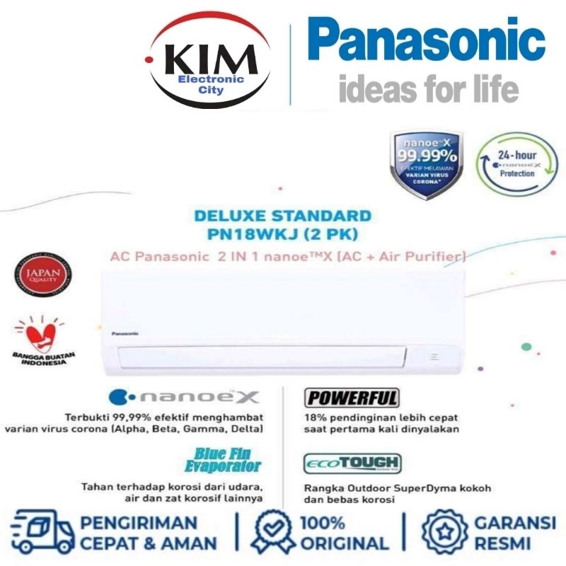 jual-ac-panasonic-2-pk-pn-18wkj-nanoe-x-2-pk-indoor-outdoor-unit
