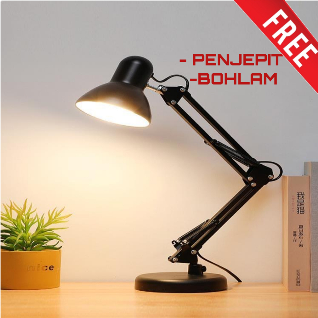 Jual Lampu Meja Belajar Lampu Duduk Dan Jepit Lampu Nail Art Shopee