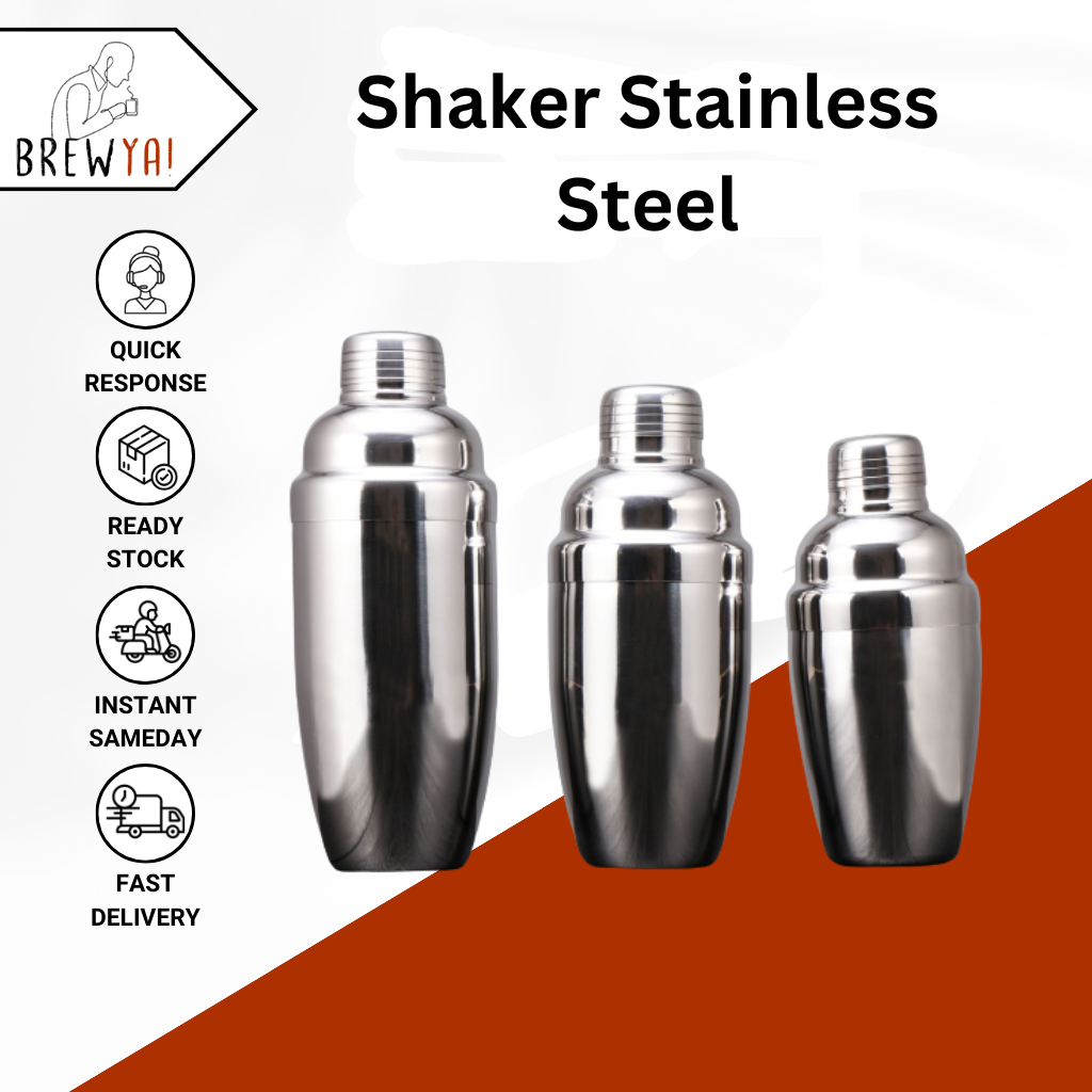 Jual Shaker Stainless Pengocok Minuman Alat Bar - Stainless SUS 304 ...