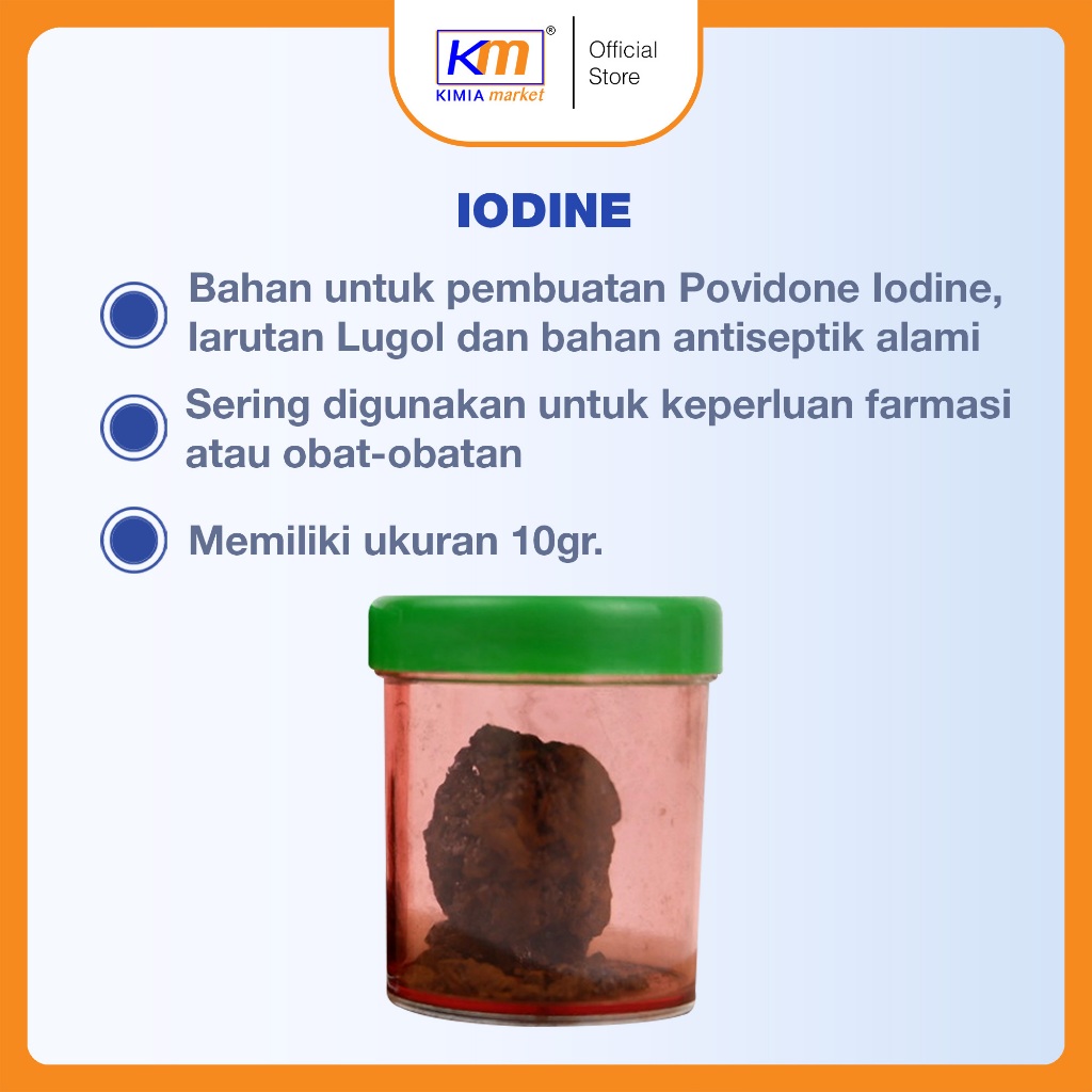 Jual Iodine Murni 10gr Iodium Kristal | Shopee Indonesia
