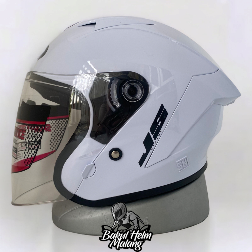 Jual Helm Alv Ultron Pro Grey Glossy Visor Silver Clear Helm Half Face Premium Pria Dan