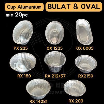 Jual CUP ALUMUNIUM BULAT KECIL MANGKOK ALU TRAY ALU TRAY FOIL TRAY ALU ...