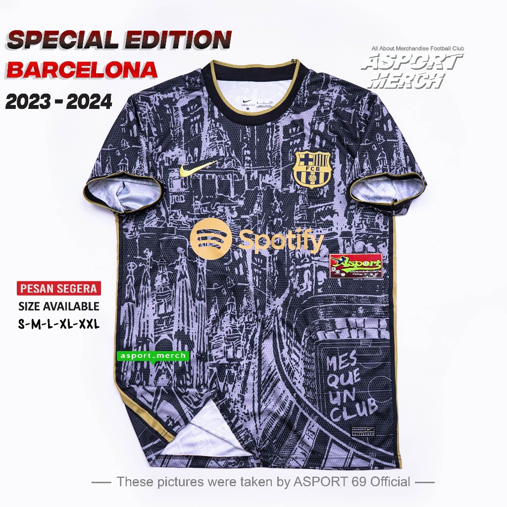 Jual JERSEY BOLA BARCA SPECIAL EDITION TERBARU 2023 2024 JERSEY BARCA