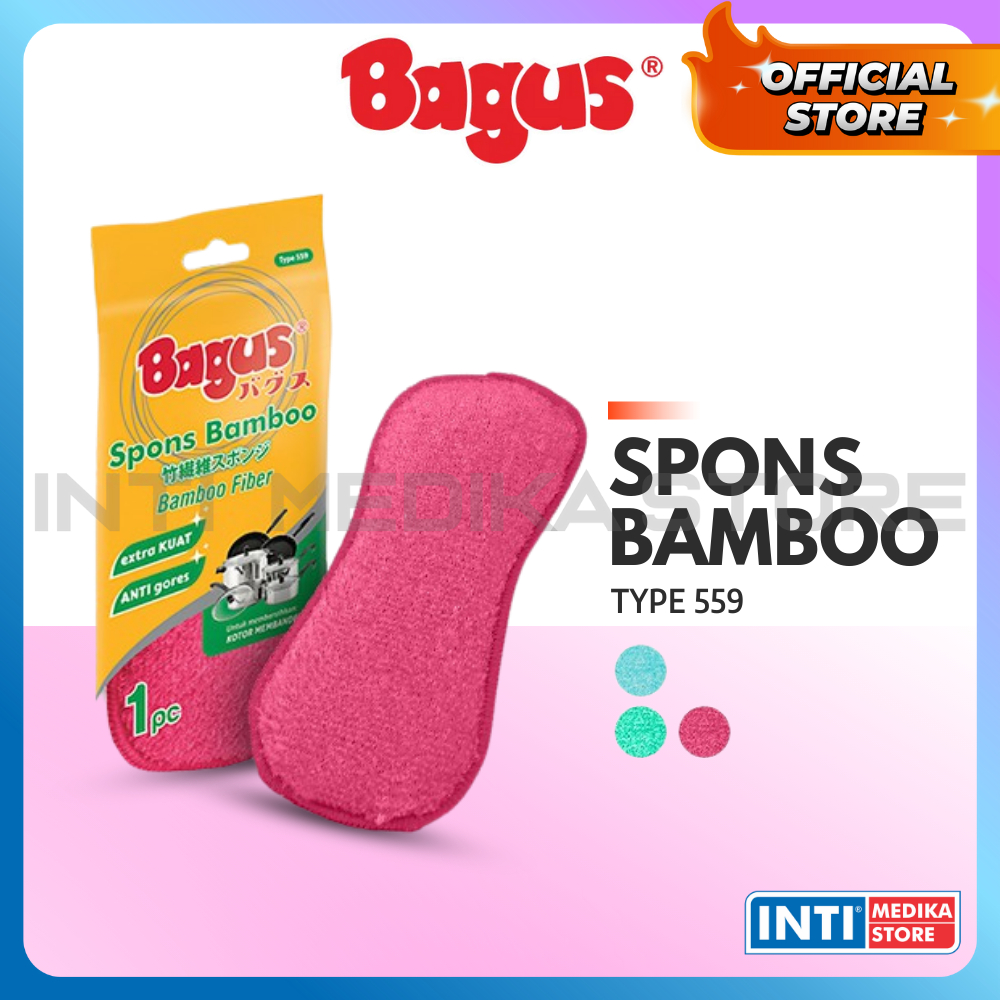 Jual BAGUS - Sabut Spons Bamboo Fiber | Sponge Cuci Piring & Alat Masak ...