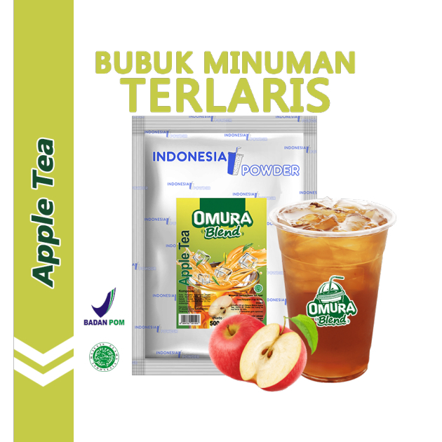 Jual Indonesia Powder Rasa Apple Tea/Teh Apel 500GR Merk Omura Blend ...