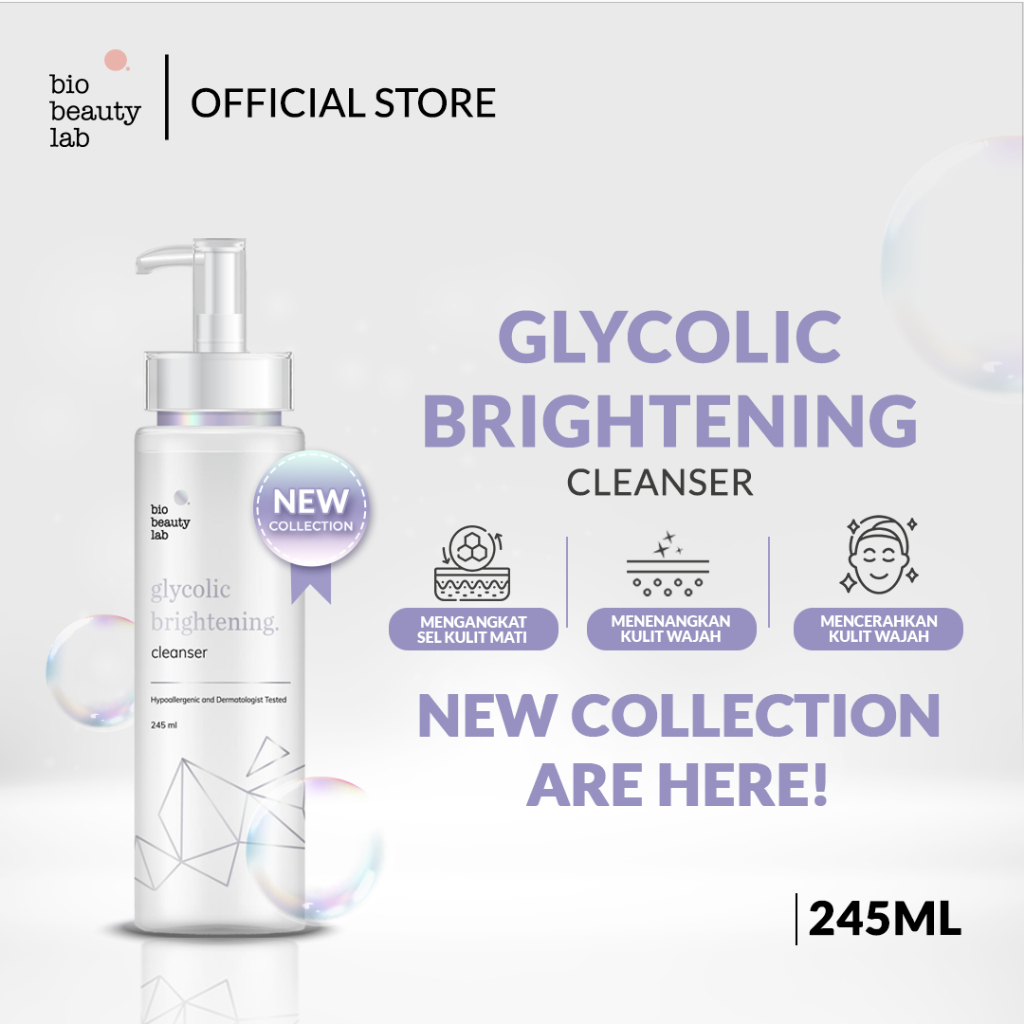 Jual Bio Beauty Lab Glycolic Brightening Cleanser 245ml | Shopee Indonesia