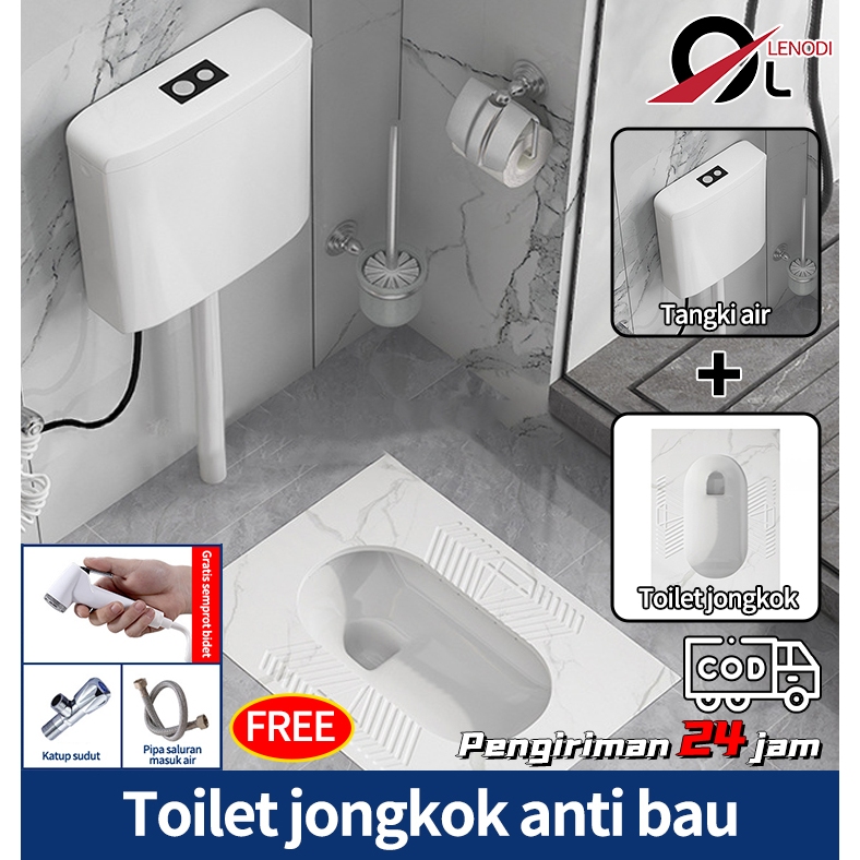 Jual 1 Set Kloset Jongkok Baru/Toilet Jongkok Anti Bau dan Anti Slip ...