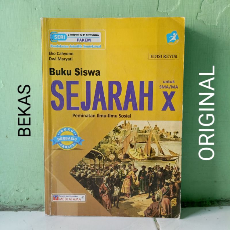 Jual Buku Sejarah Kelas 10 X 1 SMA MA Peminatan Penerbit Mediatama ...