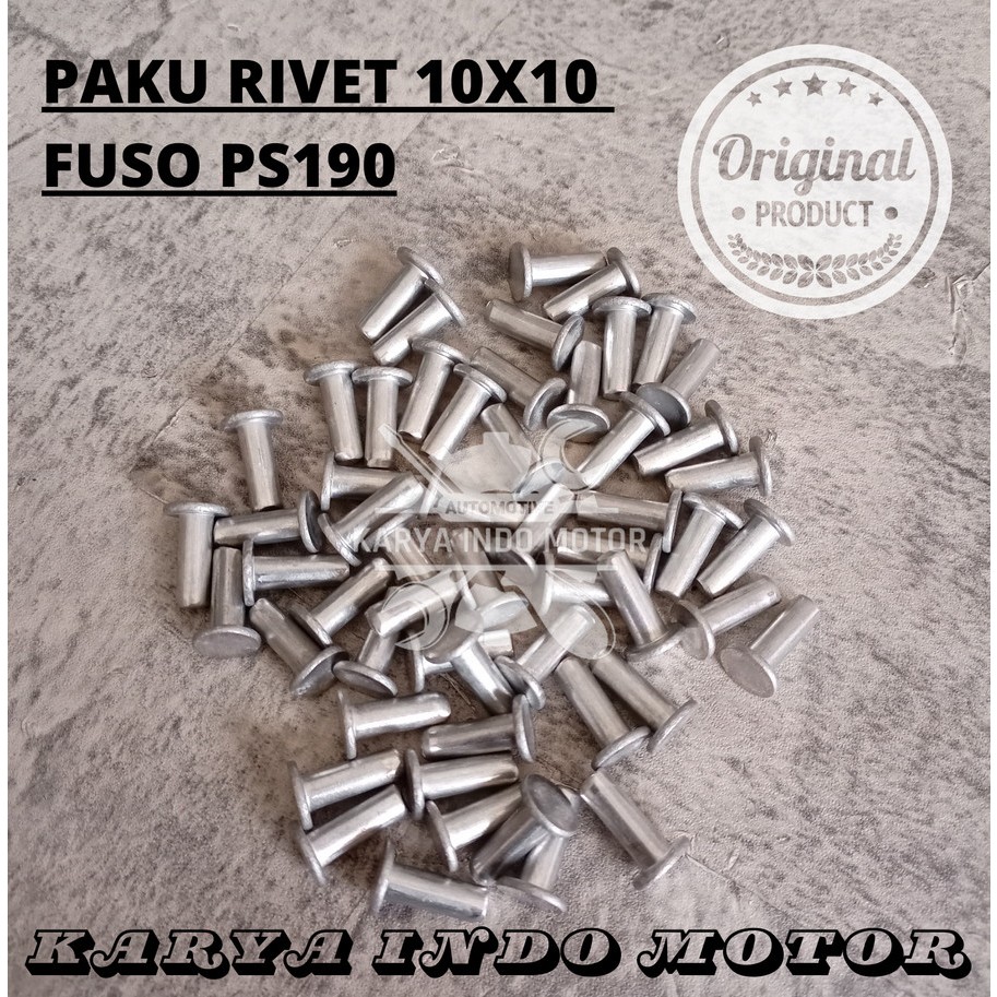 Jual PAKU RIVET PAKU KAMPAS REM 10X10 FUSO HINO - 1000 PCS | Shopee ...