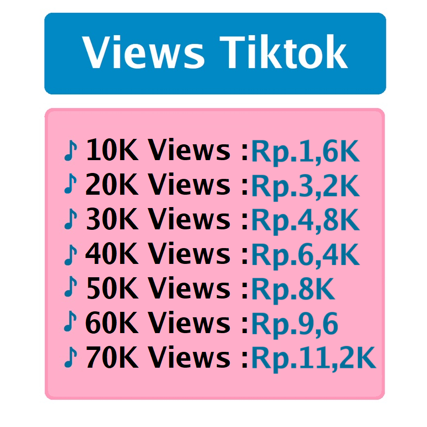 Jual Views Tiktok Murah Dan Terpercaya Proses Cepat | Shopee Indonesia