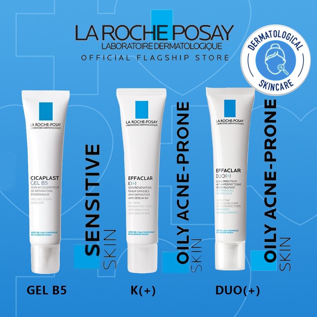 Jual La Roche Posay Effaclar Duo (+) Acne Spot Treatment Effaclar K (+) Pore Tightening