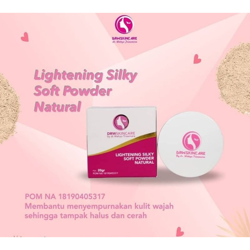 Jual SILKY SOFT POWDER DRW SKINCARE ORIGINAL | Bedak Tabur Mencerahkan ...