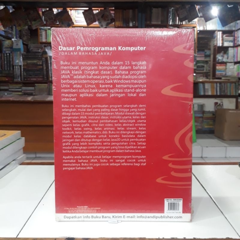Jual Andi Buku Dasar Pemrograman Komputer Dalam Bahasa Java + CD ...