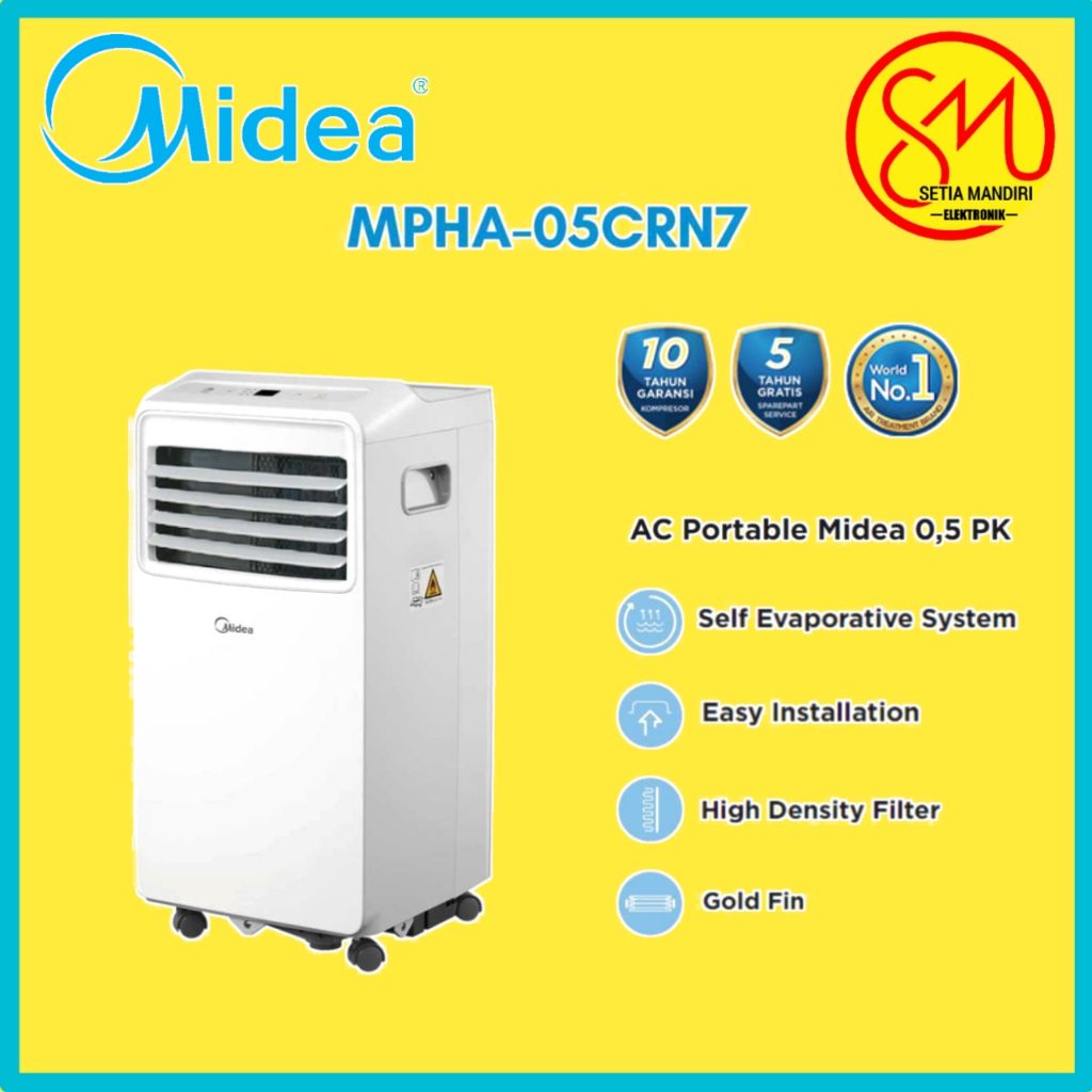 Jual Midea AC Portable MPHA05/09CRN7 Multiple Function AC 0.5PK / 1