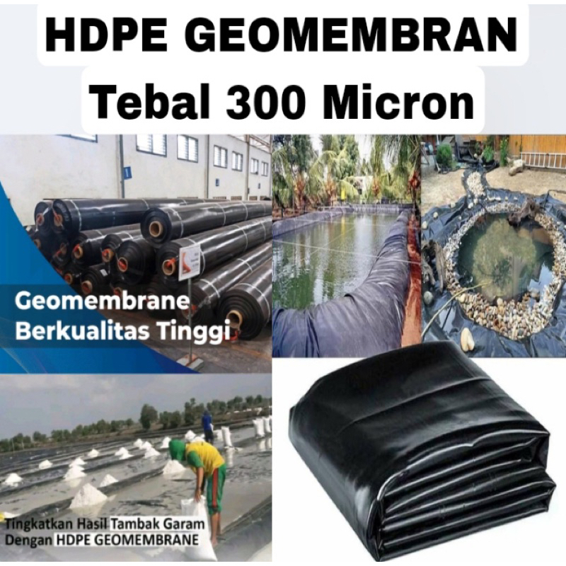 Jual Plastik Hdpe Geomembran Micron Lebar Meter Kolam Ikan Tambak Shopee Indonesia