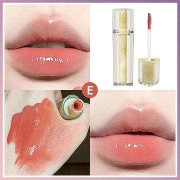 CAPPUVINI Lip Gloss Iced Tea Jelly Tint Lipstik Glossy Water Mirror Lip Glaze Iced Tea Mirror