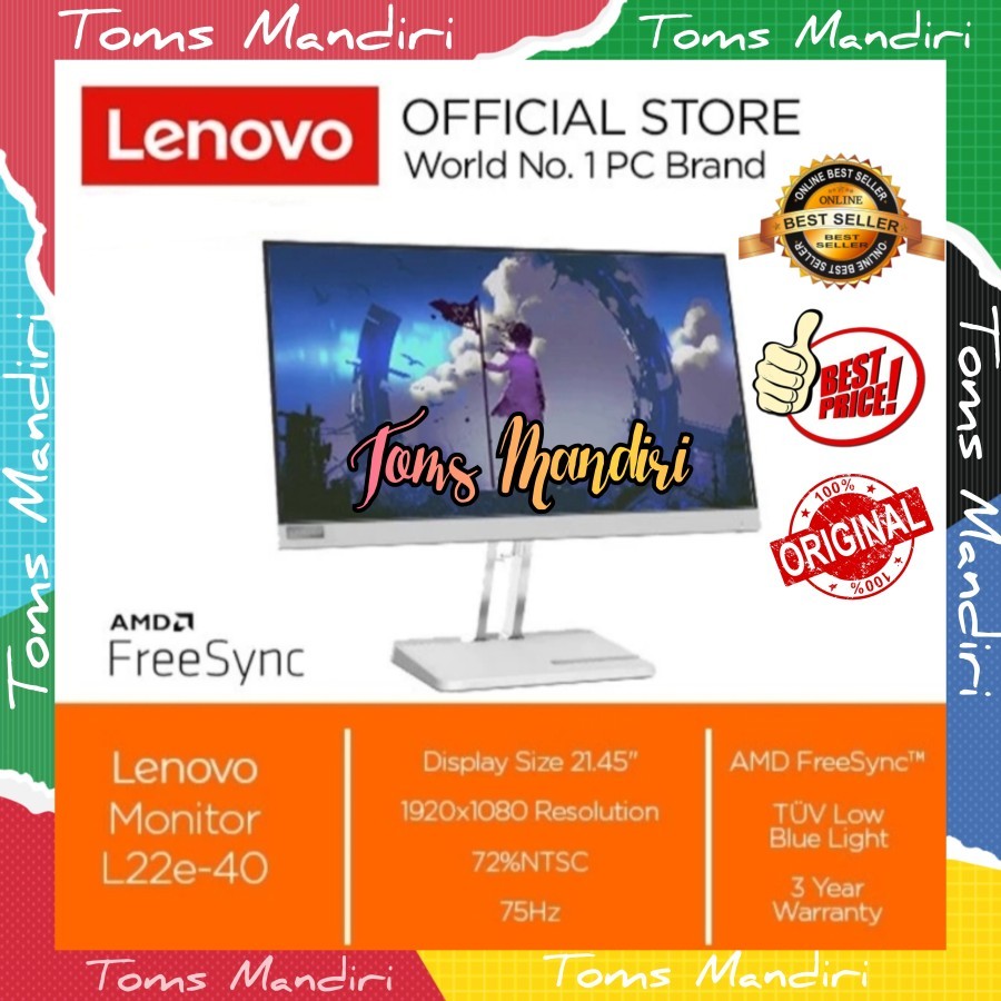 Jual LENOVO MONITOR L22e-40 21.5