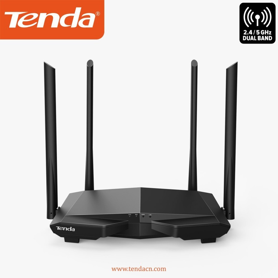 Jual TENDA AC6 AC1200 SMART DUAL-BAND Wireless Router | Shopee Indonesia