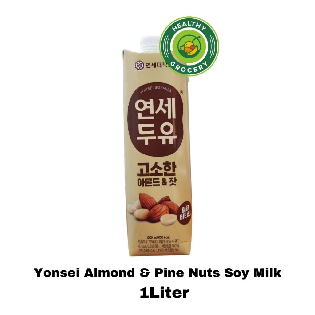 Jual Yonsei Almond & Pine Nuts Soy Milk 1Liter / Minuman Kedelai Rasa