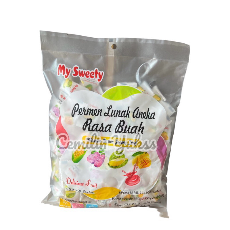 Jual My Sweety Permen Lunak Aneka Rasa Buah 360g Isi 100 Pcs Shopee Indonesia