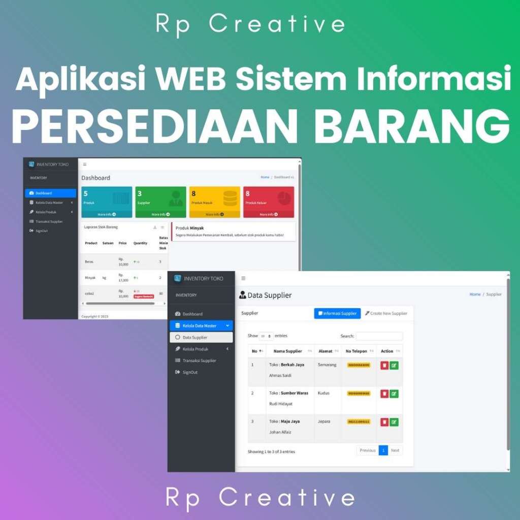 Aplikasi Web Sistem Informasi Persediaan Barang