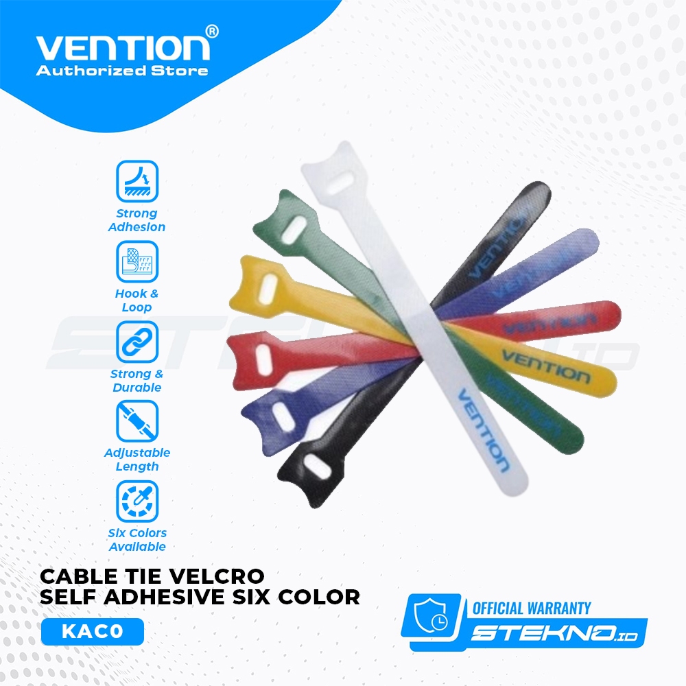 Jual Vention Kabel Ties Tie Tis Klip Cable Winder Management Velcro
