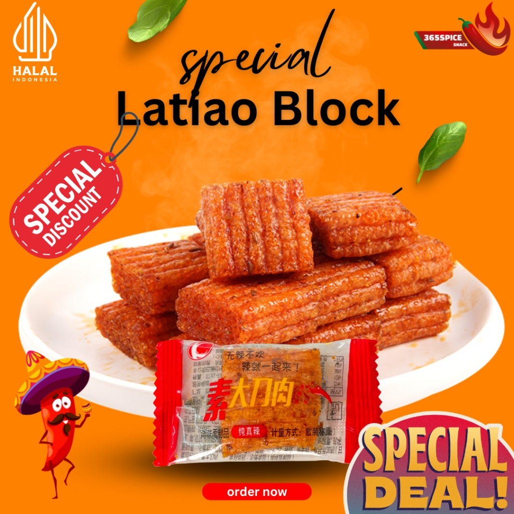 Jual [HALAL SNACK] LATIAO BLOCK (20Pcs) | JAJANAN JADUL PREMIUM CEMILAN ...