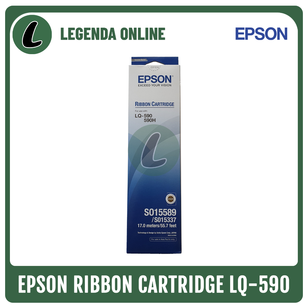 Jual Ribbon Cartridge Epson LQ-590 LQ590 Pita Tinta Original | Shopee ...