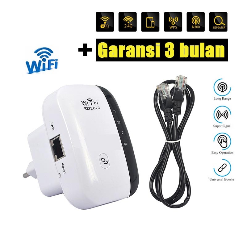 Jual Paling Laku WIFI Repeater 300Mbps Wireless WiFi Signal Range