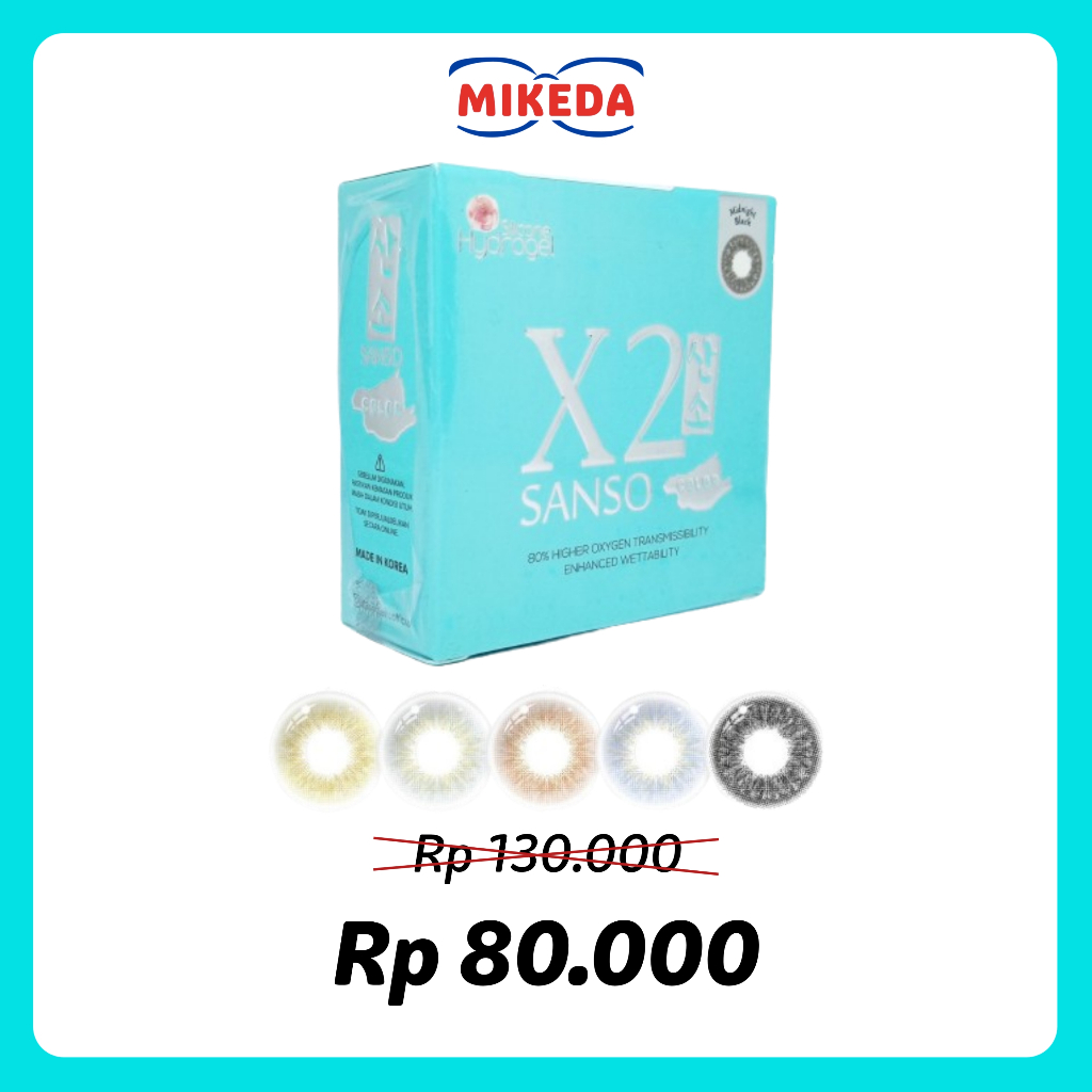 Jual Mikeda -Softlens X2 New Sanso Color Beige Brown | Shopee Indonesia