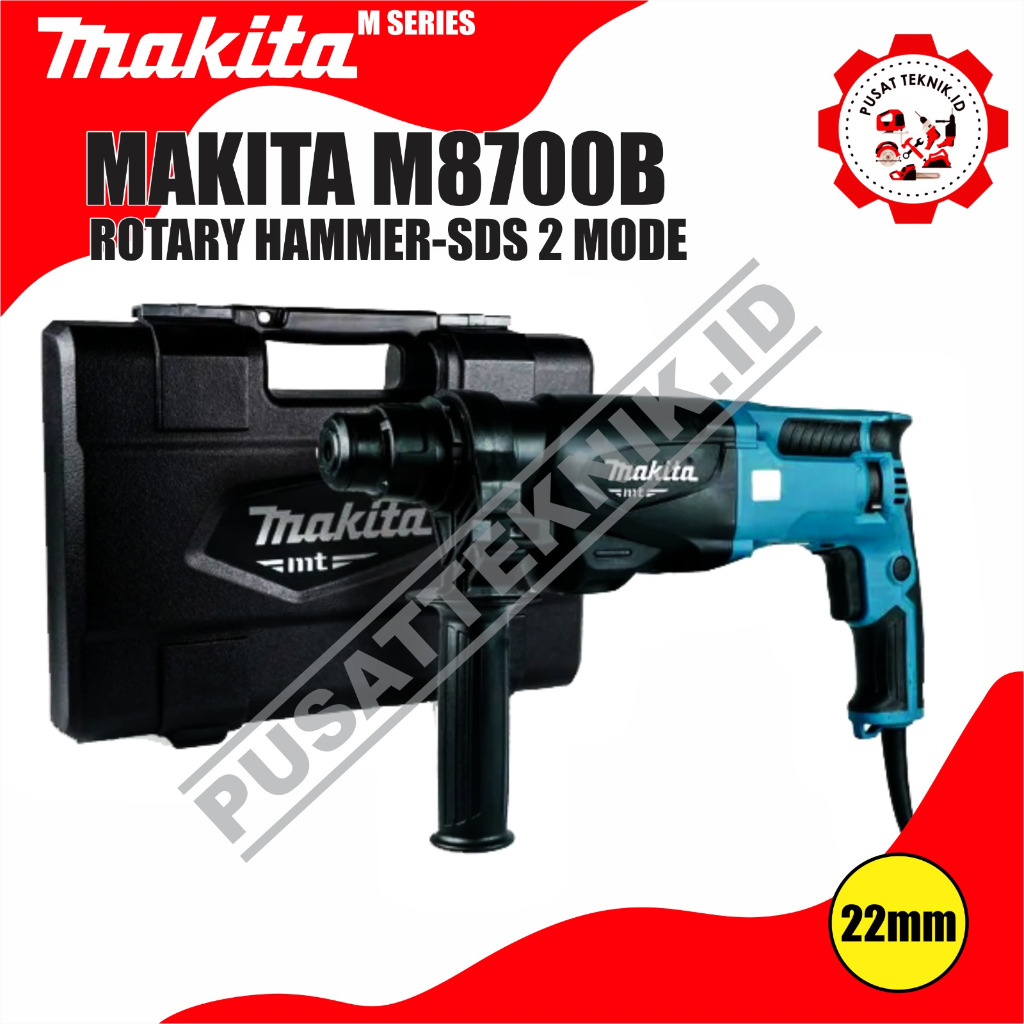 Jual MAKITA M8700B MT 870 BOR BETON MAKTEC 22MM ROTARY HAMMER MAKITA ...