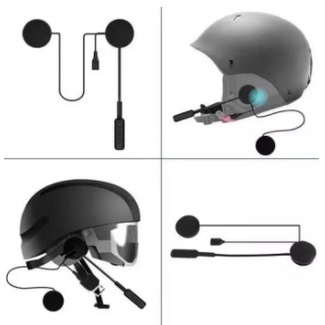 Jual HotelCase - T2 Headset Helm Bluetooth Helmet Speaker Microphone ...