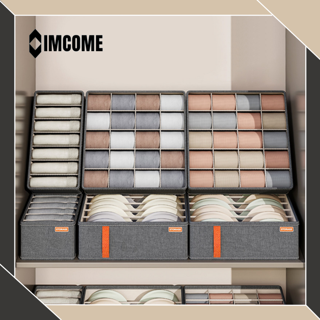 Jual IMCOME Storage Box Organizer Kotak Sekat Tempat Penyimpanan Celana ...