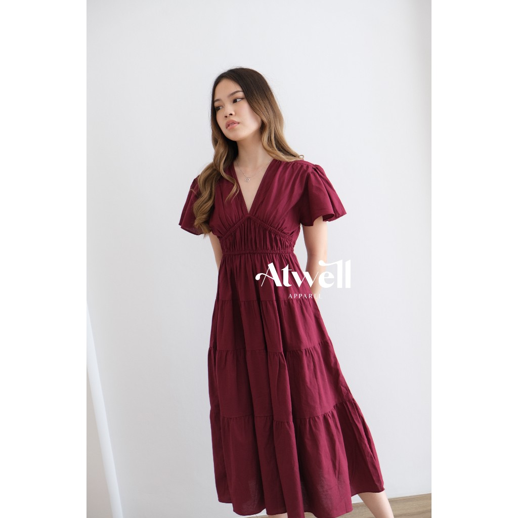 Jual Megan Ruffle Dress | Shopee Indonesia