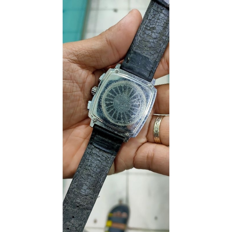 Jual jam tangan klasik pria automatic dial putih siap pakai dak ada