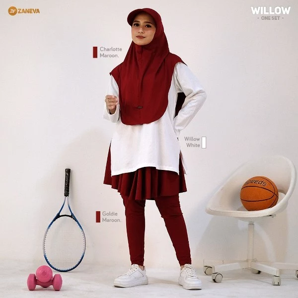 Baju Olahraga Terbaru Zaneva Set Sport Willow, Charlotte dan Goldie Modern Kekinian