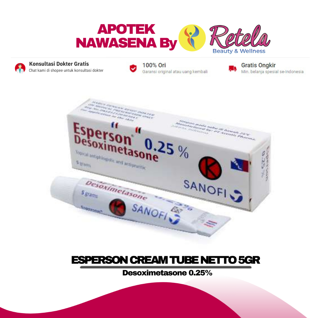 Jual ESPERSON CREAM 5GR ( Desoximetasone 0.25 ) Shopee Indonesia