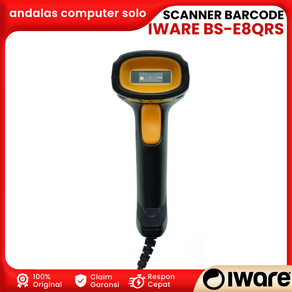 Jual Barcode Scanner 2D QR Code USB - Iware BS-E8QRS FREE STAND ...