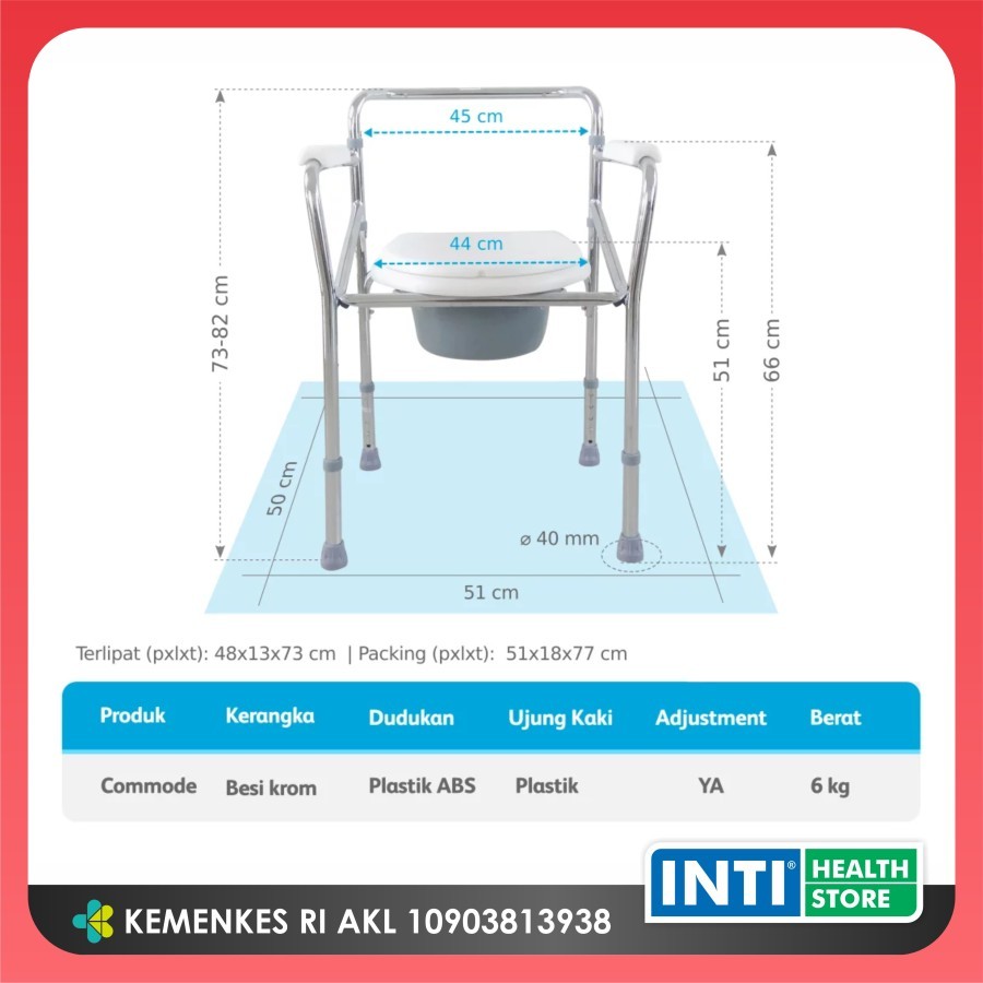 Jual GEA Medical Commode Chair FS 810 | Kursi + Kursi BAB | Shopee ...
