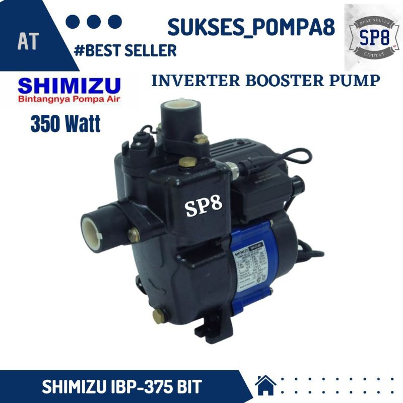 Jual Pompa Air Shimizu IBP375 BIT Booster Pump Inverter/ Pompa Dorong