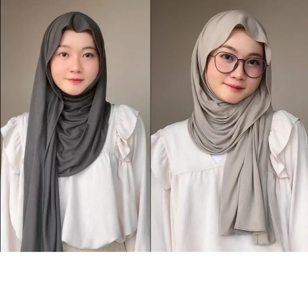 Aurellie Pashmina Kaos Jersey Premium Flowly