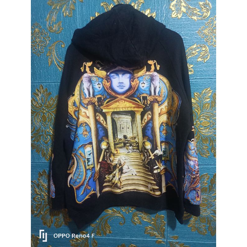 Versace skater olympus print hoodie hotsell
