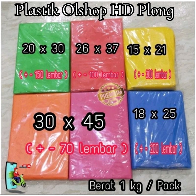 Jual Plastik olshop / Plastik packing Kantongan HD PLONG 1 kg / pack ...