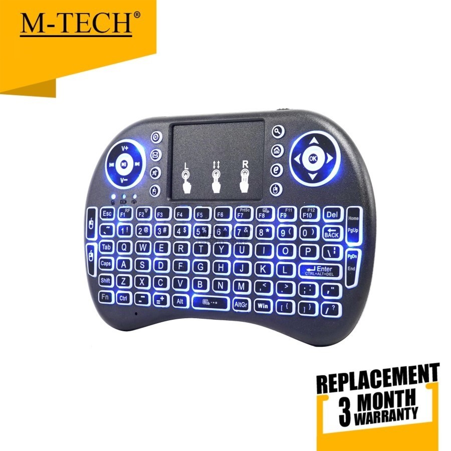 Jual M-Tech Keyboard Mini Airmouse Wireless + Touchpad For Smart TV Box ...