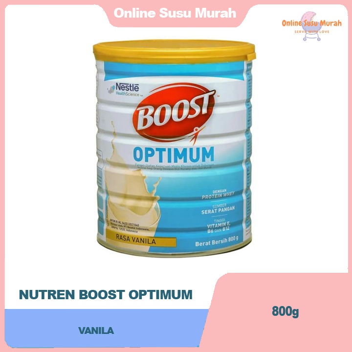 Jual NUTREN BOOST OPTIMUM 800GR SUSU DEWASA 800 GR | Shopee Indonesia