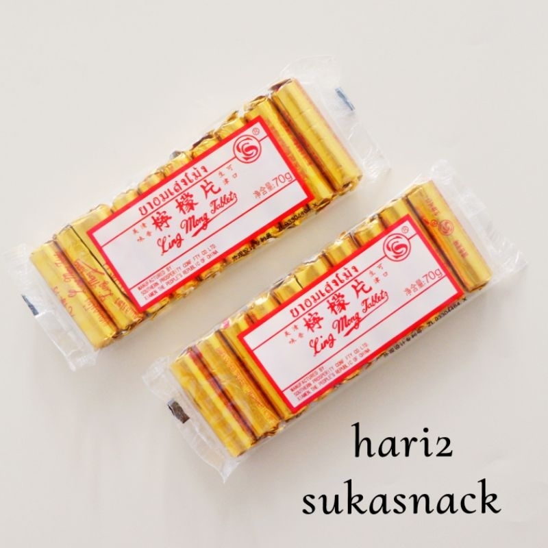 Jual Permen Tablet Lemon Candy Gula Gula Limau / Permen Ling Mong ...