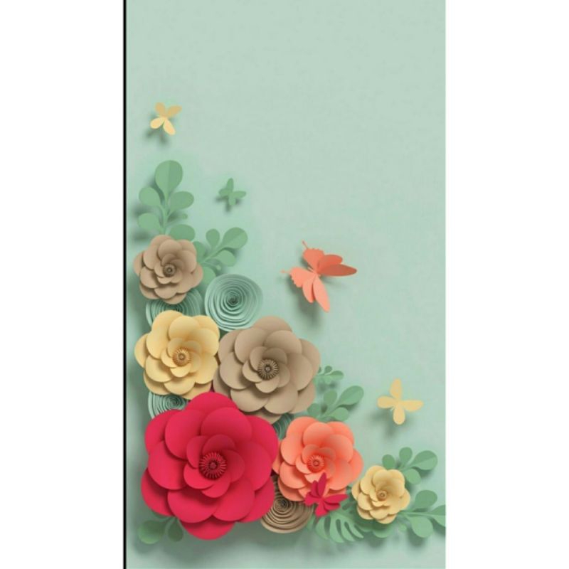 Jual Hiasan dinding aesthetic poster gambar bunga cantik walldecor ...
