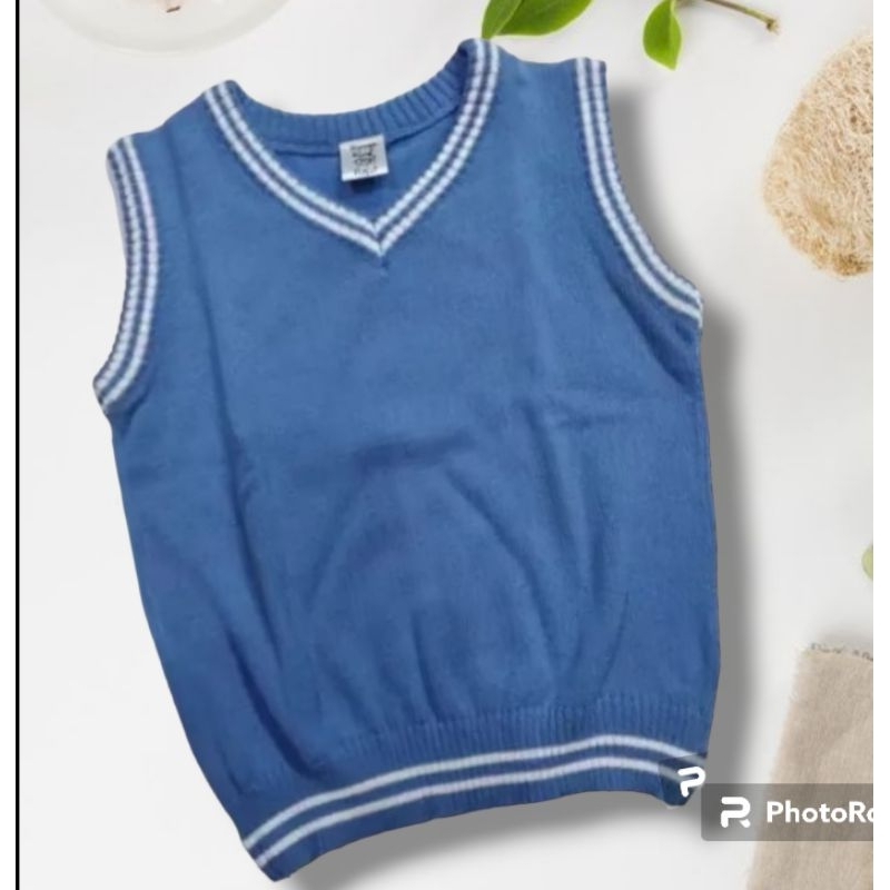Jual Vest Rajut Seragam Sekolah Anak TK SD SMP/Rompi anak Usia 2 - 15 ...