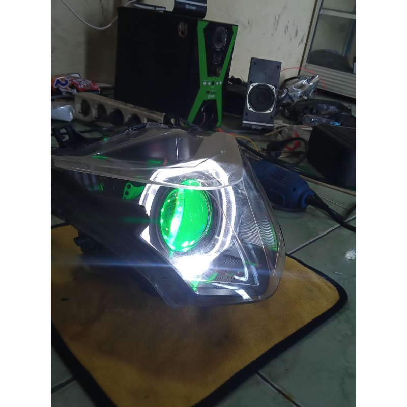 Jual PAKET BILED TURBO SE 3inch Devil RGB BEAT ESP | Shopee Indonesia